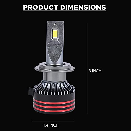 Casago CAHYH07 Hyperdrive H7 150W Bright LED Headlight For Automobiles With Quick Start Plug-Play Design Water Resistant And Easy Installation(Set of 2) - Image 2