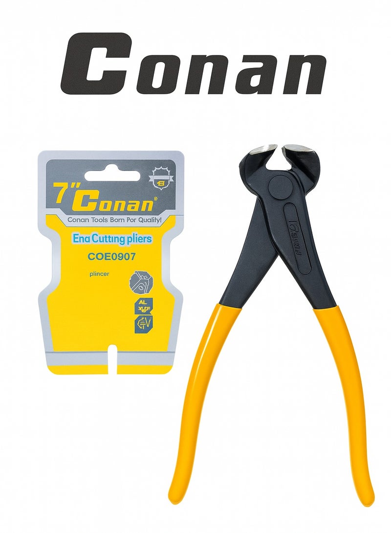 Conan 7" End Cutting Pliers – Model COE0807 – Cr-V Steel, Precision Nail & Wire Nipper with Non-Slip Grip - Image 1