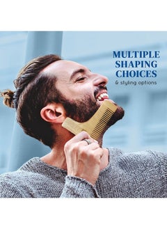 LetsShave Wooden Beard Comb For Men | Beard Styling Tool, Shaping & Styling Your Beard, Pocket-Friendly, Anti Bacterial & Anti Dandruff  - Image 5