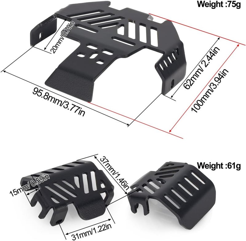 Metal Chassis Armor Protector Skid Plate RC Crawler for Traxxas Trx4 for Defender 82046-4 92076-4 K5 Upgrade Parts confident(Egg Protector 2PCS) - Image 2