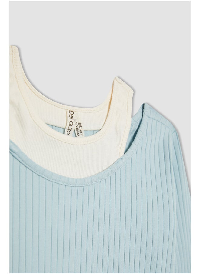DeFacto Girl Slim Fit Crew Neck Knitted Long Sleeve Body  - Image 4