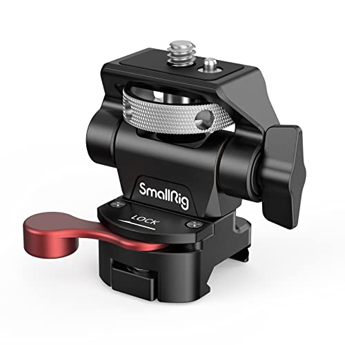 SmallRig Field Monitor Mount Holder - Swivel and Tilt Adjustable With NATO Clamp for 5" and 7" Monitors - 2906B, Black - Image 1