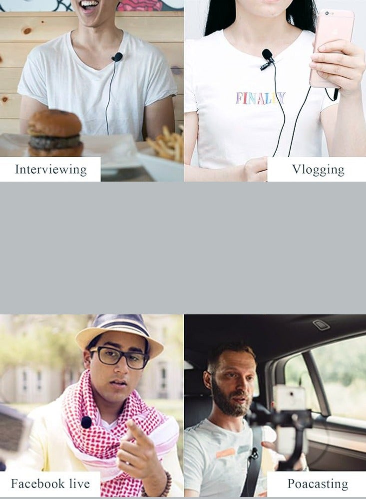 BOYA Microphones BY-M1 Compact Smartphone Camera DSLR Lavalier Microphones for iPhone Android Samsung Sony Nikon (19.7ft) - Image 3