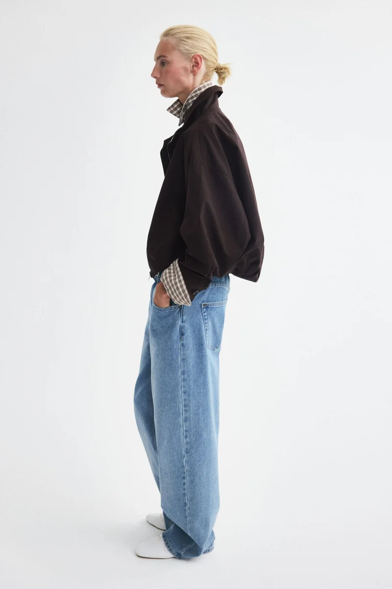 H&M  Oversized bubble-hem jacket for Women | Best Price UAE