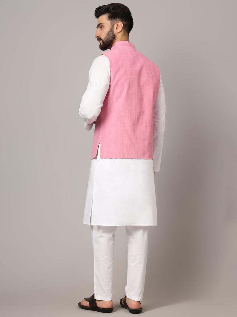 LATEST CHIKAN Men's Nehru Jacket/Waistcoat Sophisticated Ethnic Wear - SARRI-LJ-P-40 - Image 5