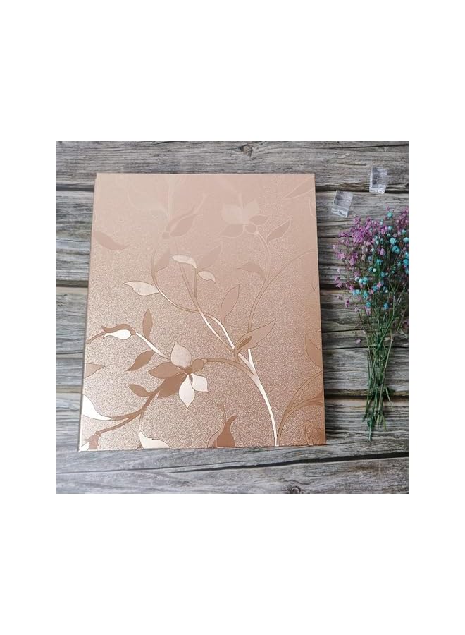 erorex Photo Albums, Big Leaf Champagne Gold 600 Photos 4x6 Inch Large Capacity, Premium PU Leather Wedding Album with Acid-Free Pages, Perfect for Family Memories and Special Occasions - Image 5