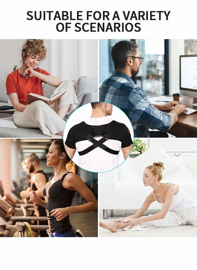 PYC - Double Shoulder Support Brace Strap Wrap Neoprene Protector, Recovery Shoulder Brace for Men and Women, Shoulder Stability Support Brace, Adjustable Fit Sleeve Wrap, - Image 1