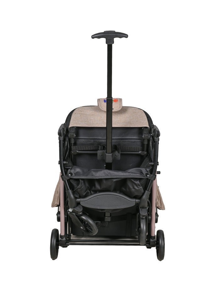 Kiko Travel Light Stroller 4 Wheels, 0 Months +, Beige - Image 2