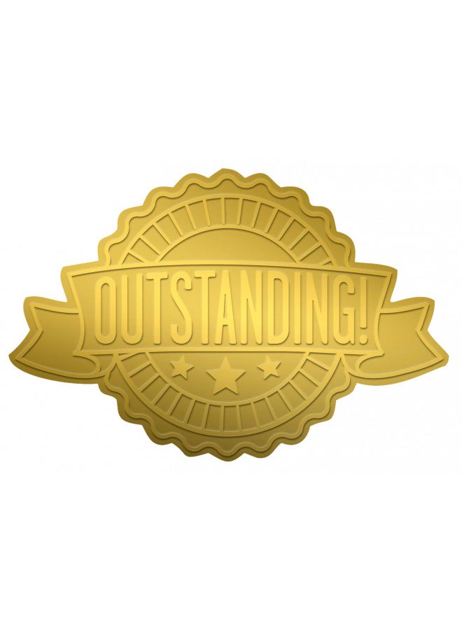 Great Papers! Great Papers! Outstanding Ribbon Embossed and Gold Foil Certificate Seal, 1.75", 48 Count (20104102)  - Image 1