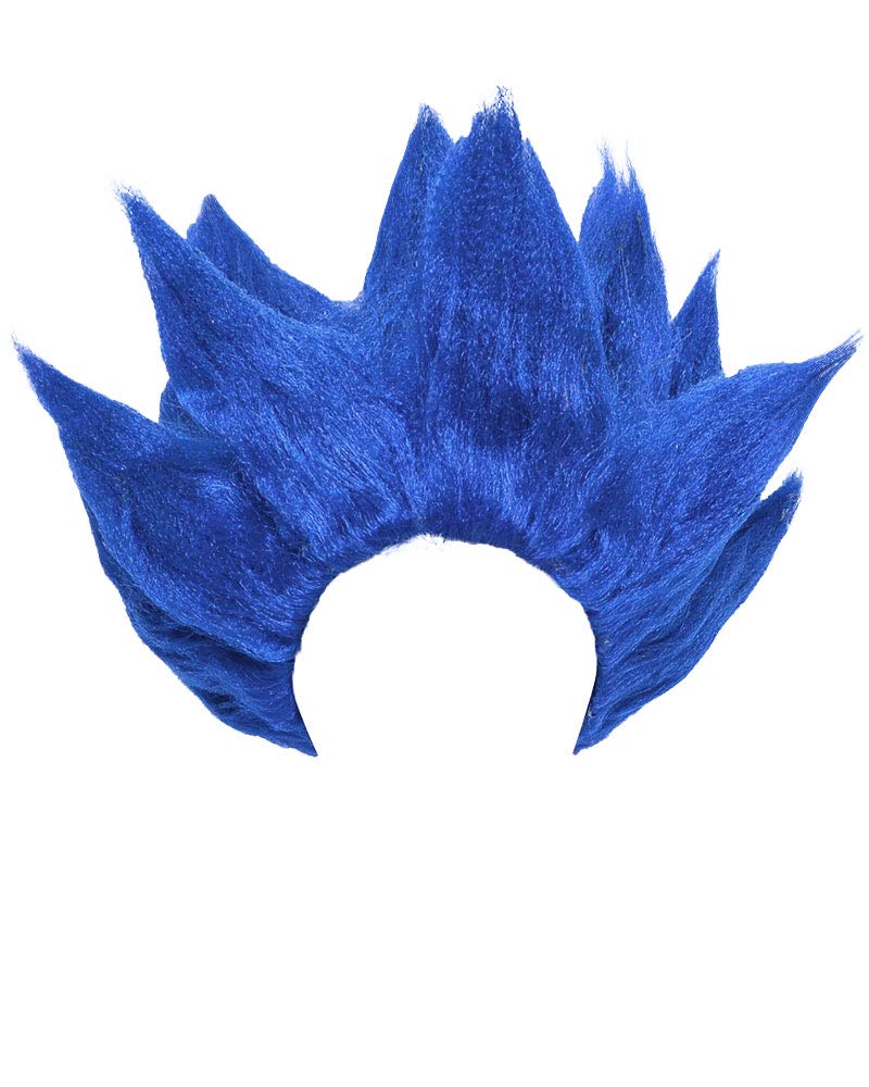 miccostumes Men's Anime Style Cosplay Wig Synthetic Hair Onesize(Blue) - Image 5