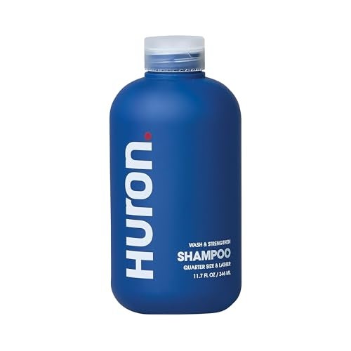 Huron Mens Shampoo Cleansing Hydrating Formula Citrus Fresh Juniper Aromatic Greens Scent Strengthens Hair SulfateFree ParabenFree Argan Oil Aloe Peppermint 117 Fl Oz - Image 2