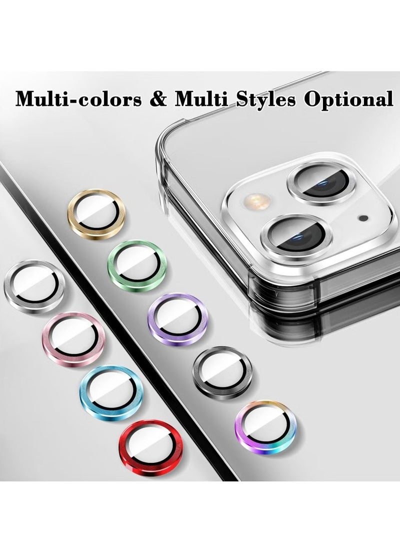 Raxoom Camera Lens Protector for iPhone 16/iPhone 16 Plus â€“ Tempered Glass Camera Cover with Automatic Alignment Metal Rings, HD Anti-Scratch Protection â€“ Silver - Image 2