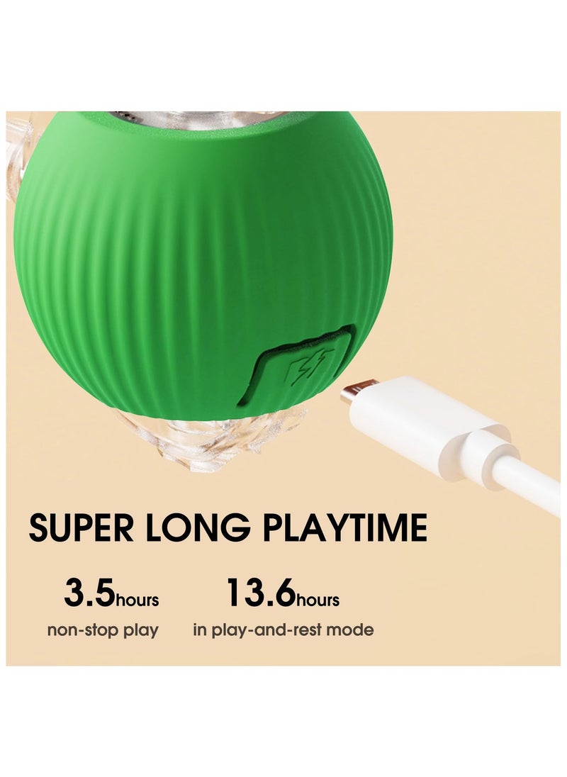 RTYY - Interactive Rolling Cat Toys Ball, Interactive Rolling Dog Ball, Motion Activate Rolling Pet Toys, Automatic Self Moving Dog/Cat for Indoor Cats Toys Fast Rolling on Carpet - Image 1