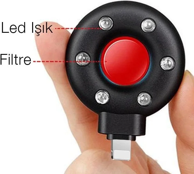 بولهاموبيل Polham Iphone Portable Mini Infrared Camera Finder with Lightning Input, Spy, Hidden Camera Finder