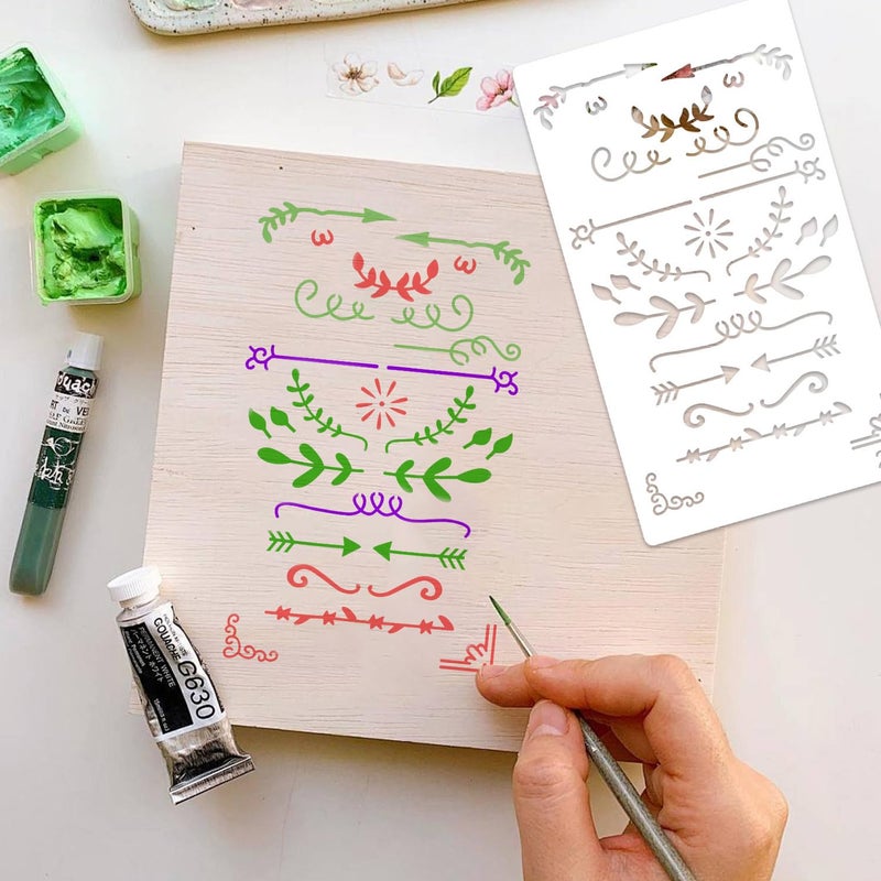 eageus 36 Pieces Journal Stencils for Bullet Dot Journaling Notebook Scrapbook, 4 x 7 Inch Planner Stencil DIY Drawing Templates Accessories Supplies Kit for Planners Cards Decorations (Journal) - Image 4