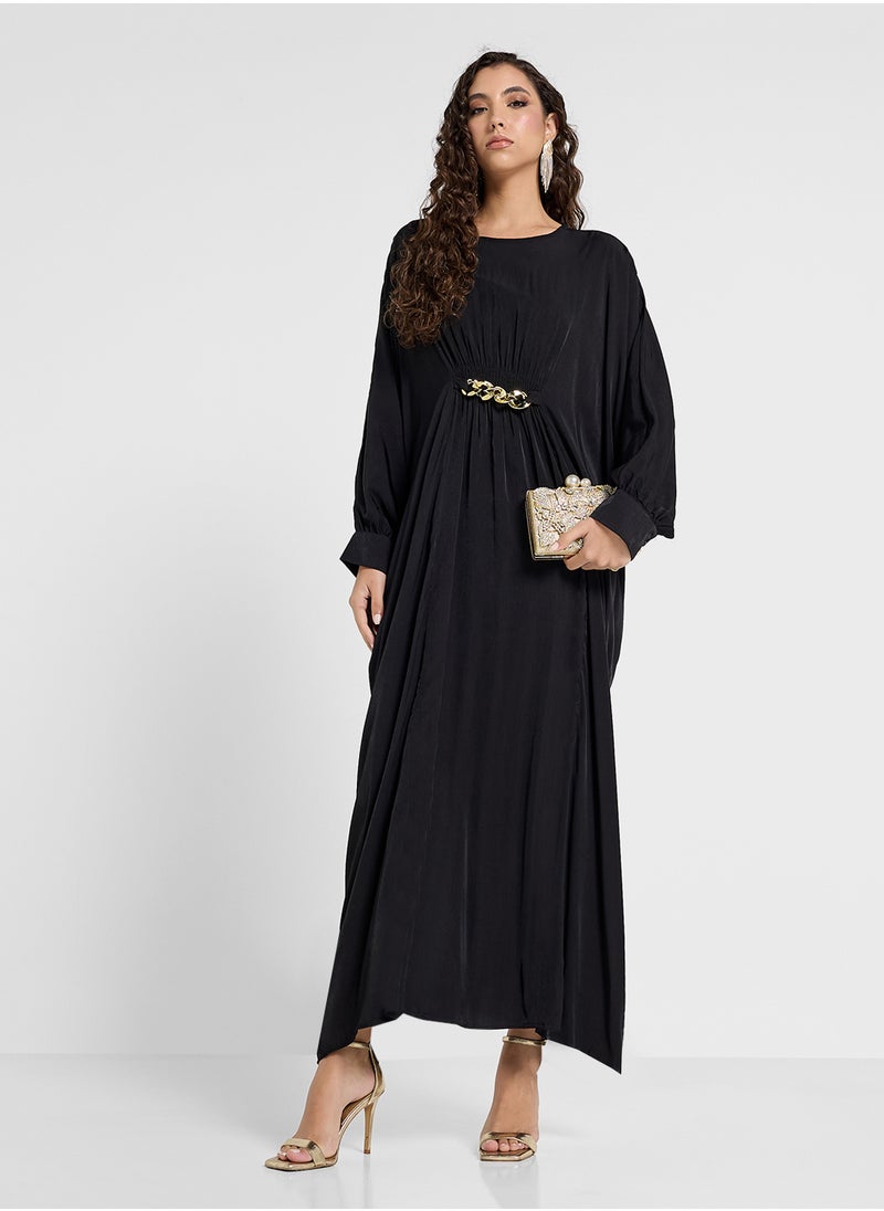 Khizana عباءة بسلسلة خصر  - Image 4