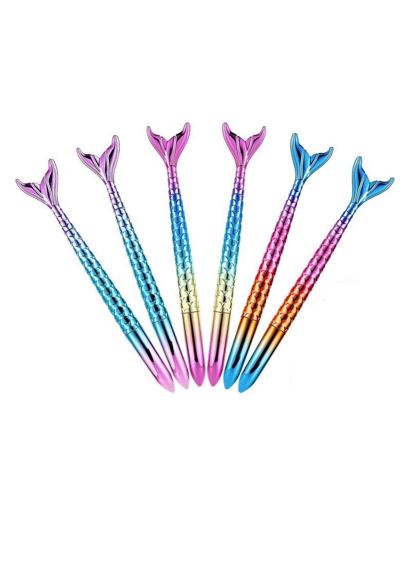 Generic 6 Pack Mermaid Creative Gel Ink Pen for School Home Office Stationery Store  - Image 1