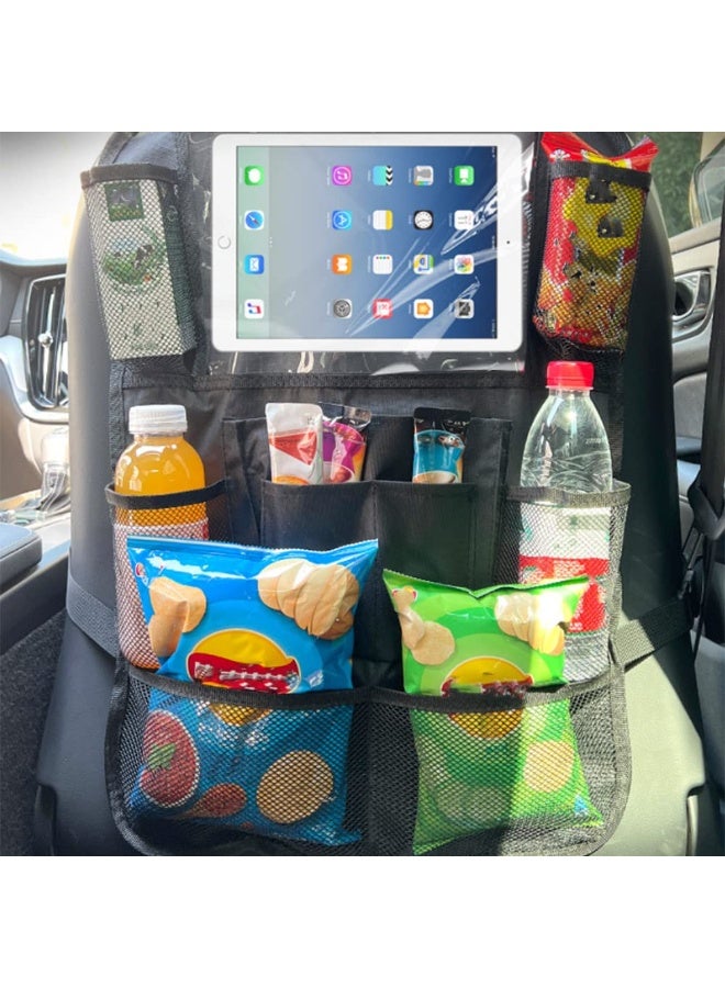 general Car Organizer Backseat Car Seat back Protector Car Back Seat Organizer for Kids for Protection Snag Proof & Reinforced Corners Protects Backseat - Image 3