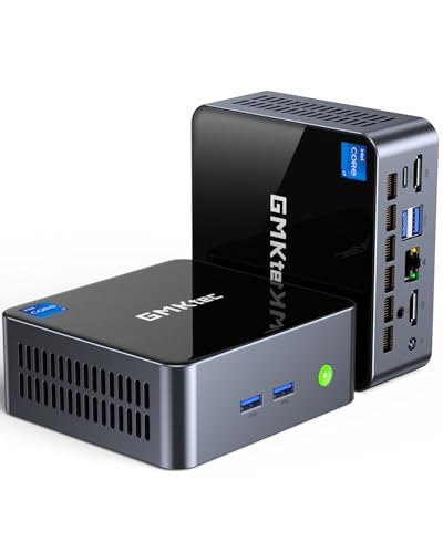 GMKtec Mini PC Intel Core i7-1185G7 (up to 4.8 GHz) 32GB DDR4 1TB SSD Desktop Mini Computers WiFi 6, BT 5.2/ DP, HDMI/RJ45 2.5G/USB4.0 - Image 1