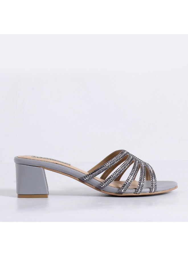 بلوري حذاء بكعب عالٍ دافئ 2.0 مصنوع يدويًا بمقدمة مستديرة مقاس 2 بوصة للحفلات، الكاجوال، العمل، المواعدة، الكوكتيلات، النوادي الليلية - Image 4