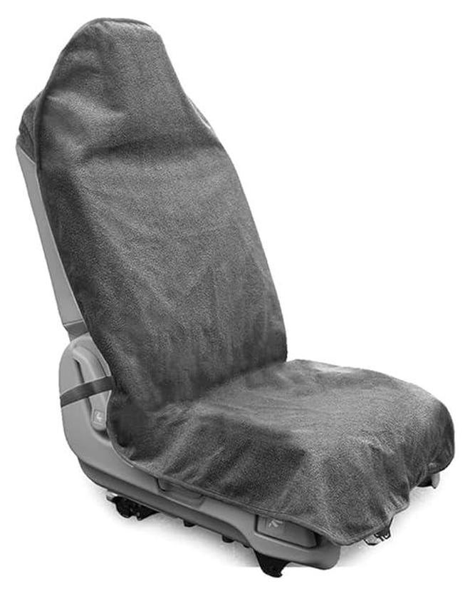 HOOKOR Car Towel Seat Cover, Waterproof Auto Seat Cover for Running, Swimming, Gym, Washable Non-Slip Car Seat Protector Fit for Sedans, Trucks, SUVs, Universal Car Accessories (Grey) - Image 1