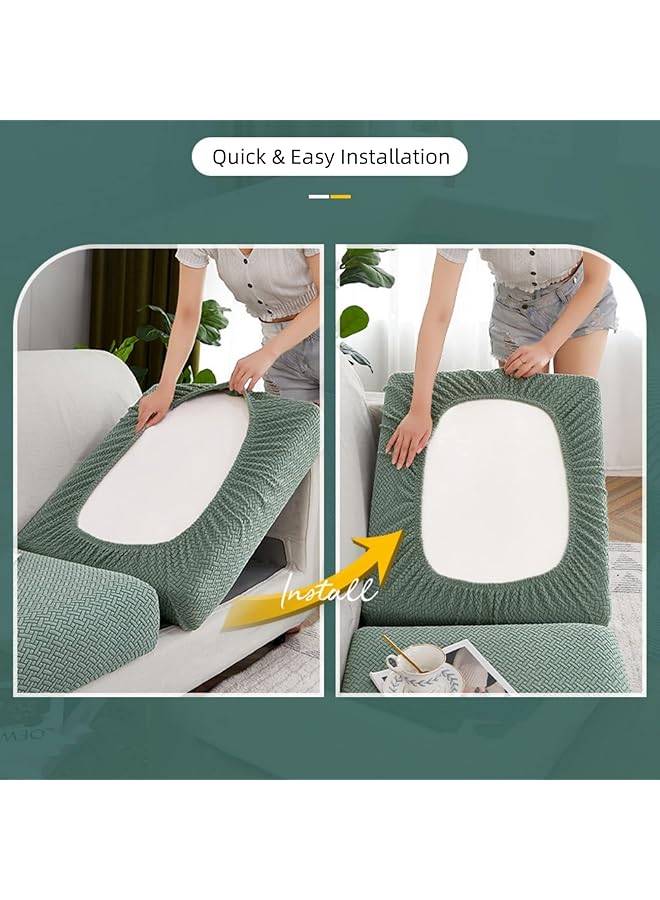 erorex Universal Sofa Slipcover 2024 New Wear Resistant Sofa Cover L Shape Sectional Couch Covers Separate Cushion Couch Chaise Cover High Stretch Furniture Protector A Camel Backcover - Image 4