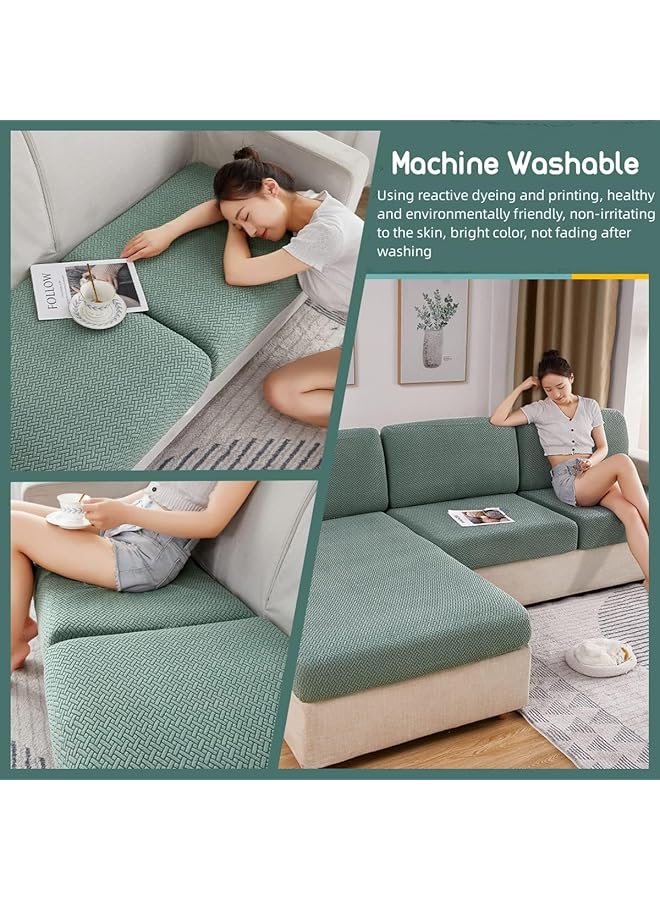 erorex Universal Sofa Slipcover 2024 New Wear Resistant Sofa Cover L Shape Sectional Couch Covers Separate Cushion Couch Chaise Cover High Stretch Furniture Protector A Camel Backcover - Image 3