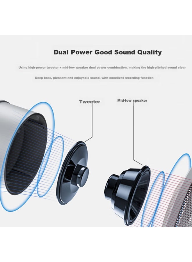 SOAIY S800 Dual Speaker Microphone Amplifier Megaphone Recording Speaker Loudspeaker Handheld Portable Stall High-pitched Bluetooth U Disk Promotion Charging Flagship Version - Image 2
