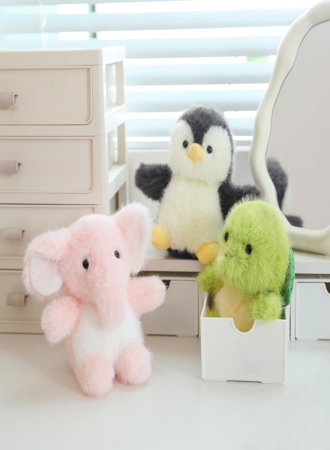 PEACH CAT Elephant Stuffed Animal Cute Plushies Small Plush Toys Gifts for Kids Pink - Image 4