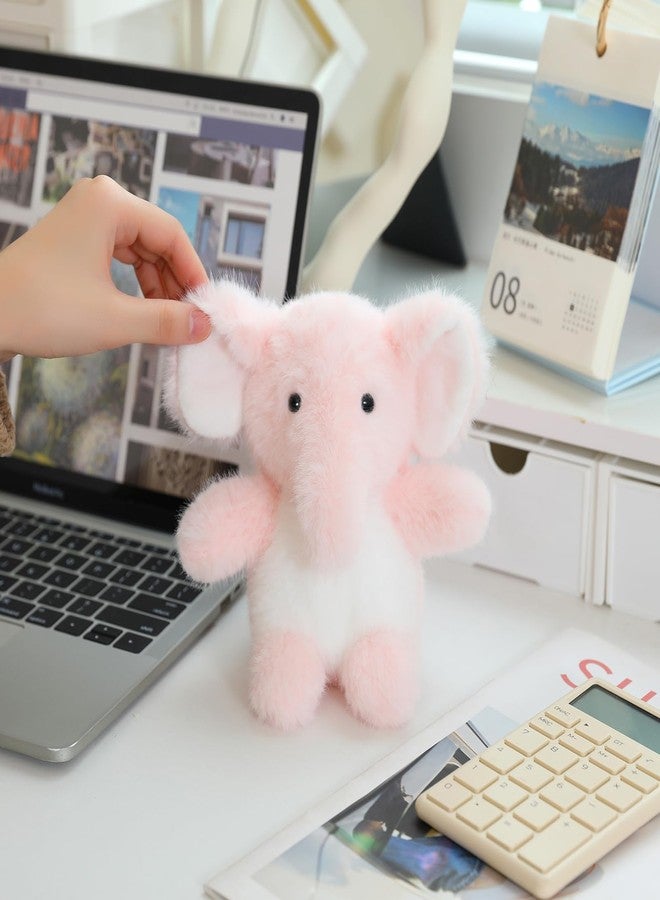 PEACH CAT Elephant Stuffed Animal Cute Plushies Small Plush Toys Gifts for Kids Pink - Image 2