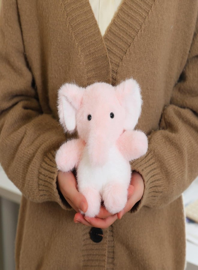 PEACH CAT Elephant Stuffed Animal Cute Plushies Small Plush Toys Gifts for Kids Pink - Image 3