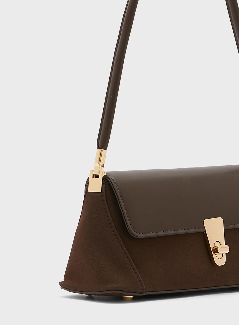 ELLA Trapeze Baguette Handbag  - Image 3