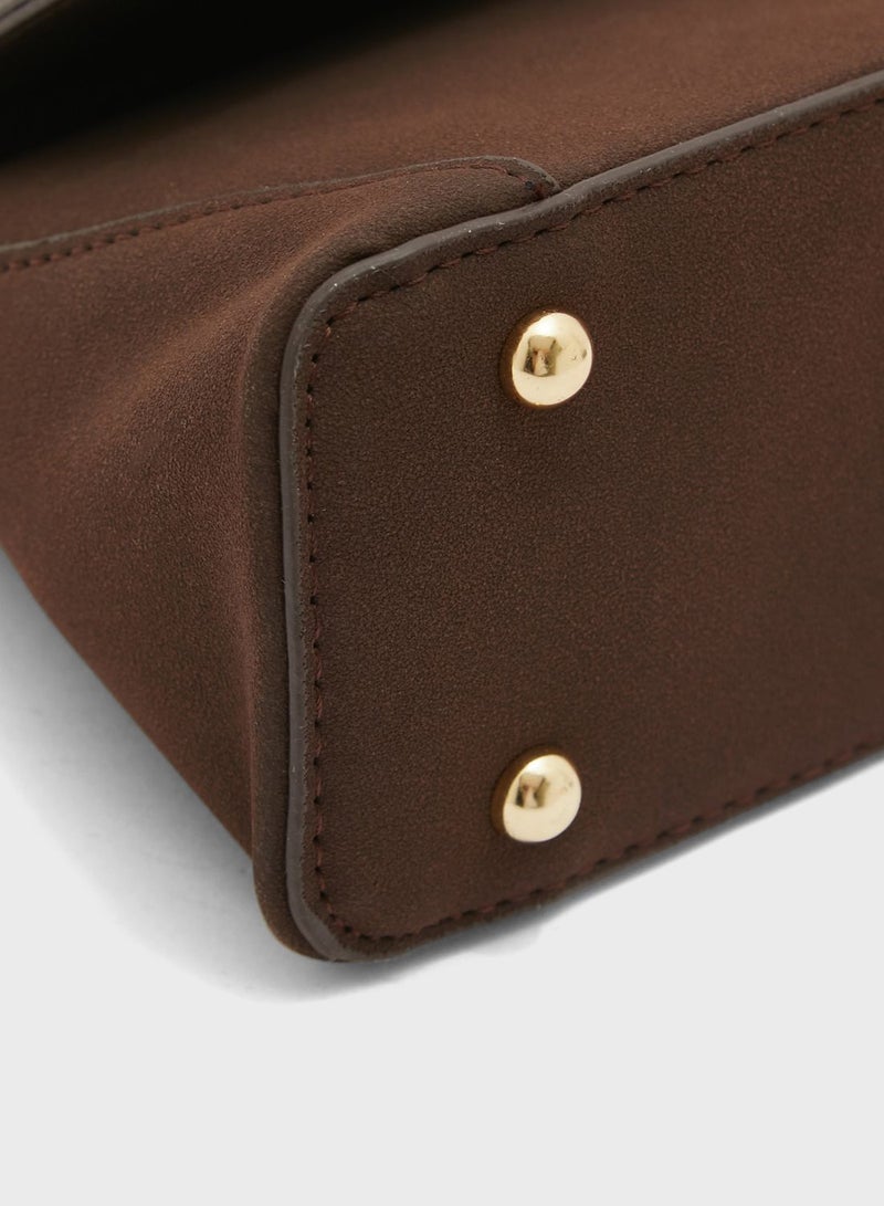 ELLA Trapeze Baguette Handbag  - Image 4