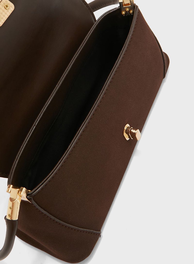 ELLA Trapeze Baguette Handbag  - Image 5