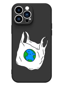 Theodor Protective Slim Fit Case Liquid Silicone Cover with Full Body Protection Anti-Scratch Shockproof Case For iPhone 14 Pro Black  - No prob llama  - Image 1
