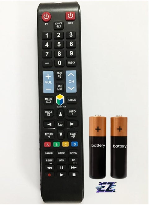 Replacement Remote Control for Samsung Smart LED TV UN40H5203 UN50H5203 (2014 Model)  with battery