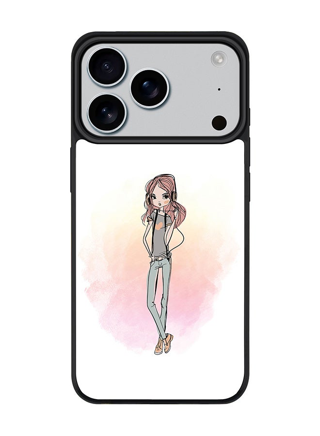 Stylizedd iPhone 17 Pro Case, [Compatible with MagSafe] Slim Magnetic cover Phone Case iPhone 17 Pro -Girl Next Door - Image 1