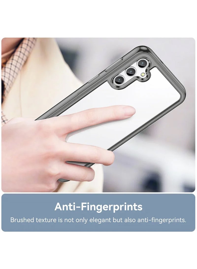 Wtech Hybrid Translucent Silicone Raised Camera Lips Case Cover For Samsung Galaxy A35 5G 2024 Grey - Image 4