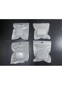 Suitable For Airpods Transparent Pro2 Earphone Case 3 Generation Apple Bluetooth Earphone Case Earphone Case Pro Protective Cover-Color:TPU Soft Shell Pearl Bag Silver Mountaineering Buckle-Applicab