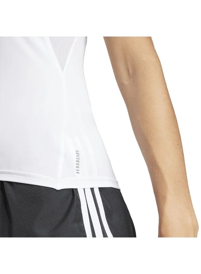 Adidas Adidas Adizero E Tee W White Running T-Shirts For Women