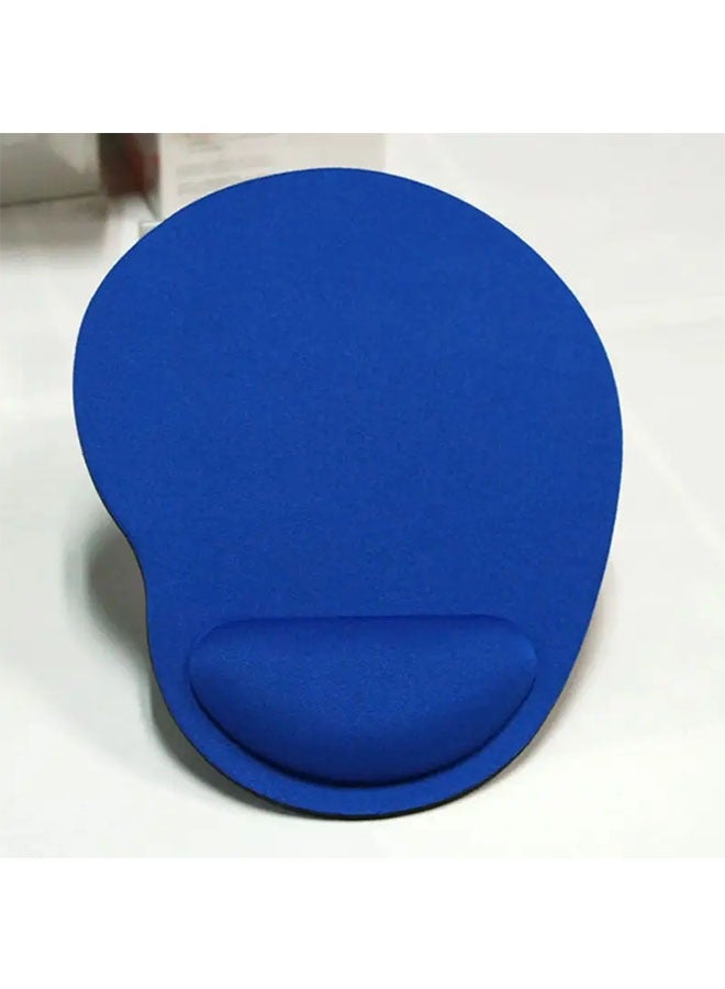 Office Mousepad with Gel Wrist Support, Ergonomic Gaming Desktop Mouse Pad Wrist Rest, Design Gamepad Mat Rubber Base for Laptop Computer, Silicone Non-Slip Mouse Pad With Wrist Support, Blue - Image 5