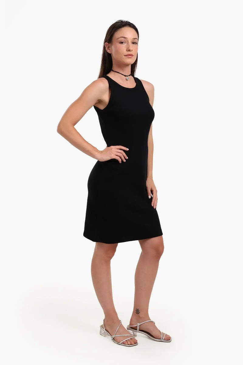Carina Ribbed Basic Dress - Image 3