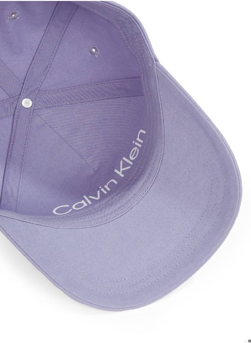 CALVIN KLEIN Women's Logo Cap - Cotton, Purple  - Image 3