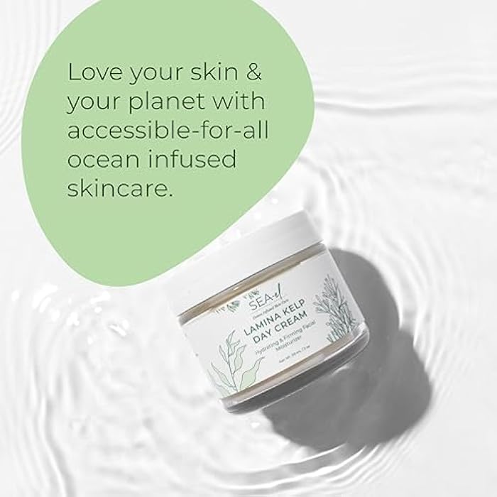Sea-El Lamina Sea Kelp Day Cream Hydrating & Firming Anti Aging Glow Natural & Organic Dry Skin Care - Daily Face Moisturizer for Women & Men - 2 Oz - Image 5