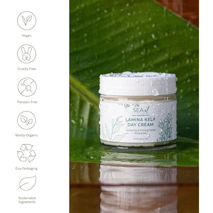 Sea-El Lamina Sea Kelp Day Cream Hydrating & Firming Anti Aging Glow Natural & Organic Dry Skin Care - Daily Face Moisturizer for Women & Men - 2 Oz - Image 2