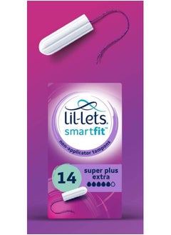 Lil-Lets Smartfit Non Applicator Super Plus Extra Tampons 1 Pack of 14 Very Heavy Flow  - Image 2