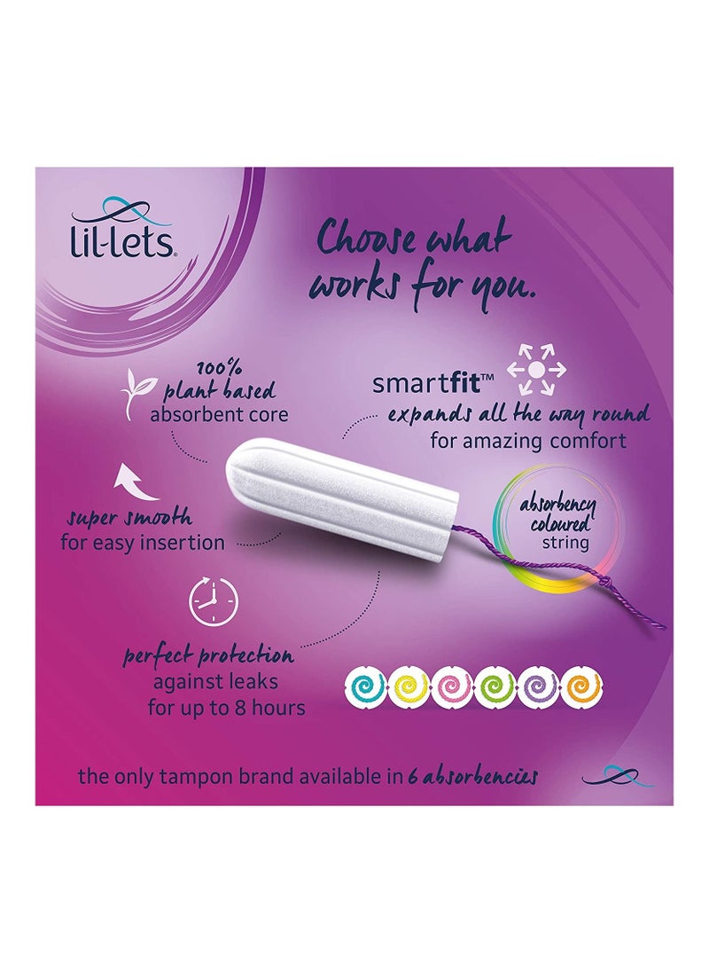 Lil-Lets - Smartfit Non Applicator Super Plus Extra Tampons 1 Pack of 14 Very Heavy Flow - Image 1