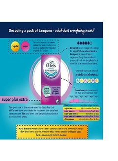 Lil-Lets Smartfit Non Applicator Super Plus Extra Tampons 1 Pack of 14 Very Heavy Flow  - Image 4