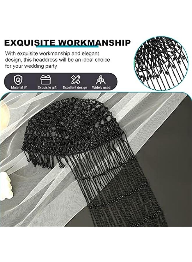 Generic Tassel Pearl Head Ornament Fashion Bridal Hat Temperament Formal Dress Accessory - Image 2