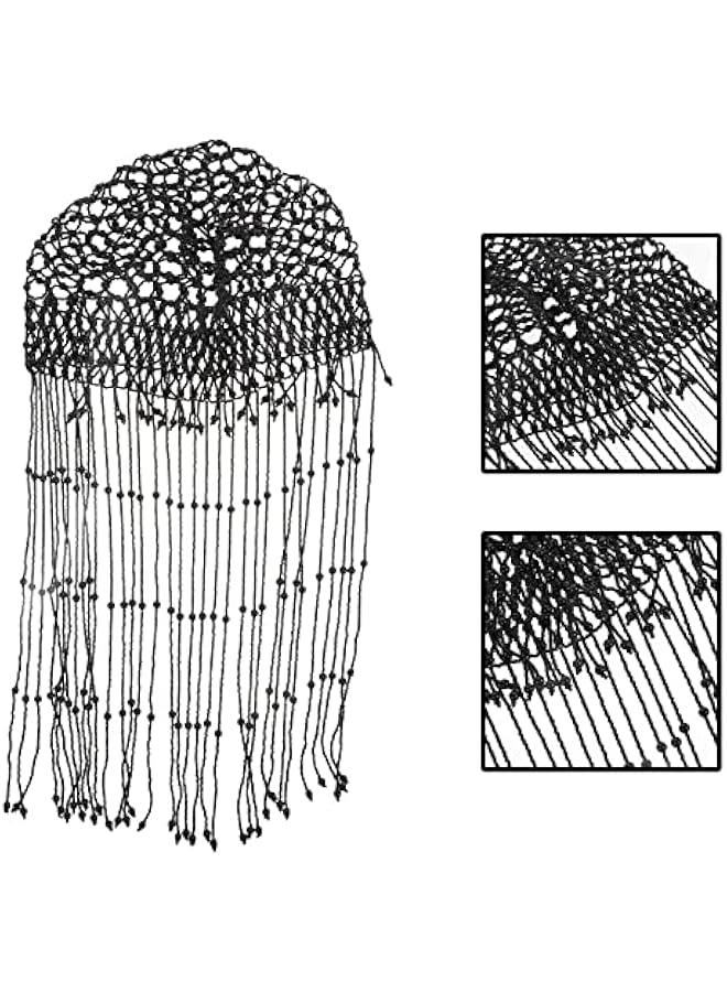 Generic Tassel Pearl Head Ornament Fashion Bridal Hat Temperament Formal Dress Accessory - Image 4
